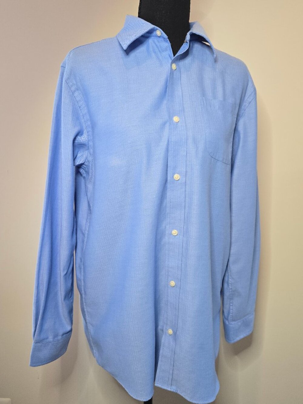 Cat & Jack Boys' Blue Long Sleeve Shirt‎ XL (14) Husky